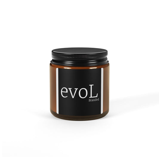 Scented Soy Candle (Multi-Size, Amber Jar)