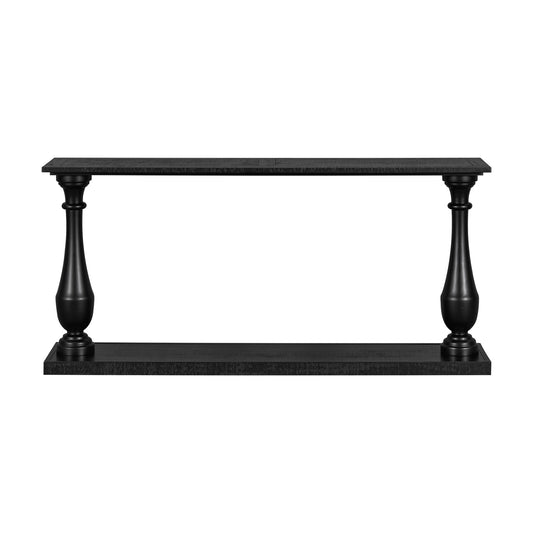 Vintage Sofa Table Console Table with Luxurious Pine Veneer and