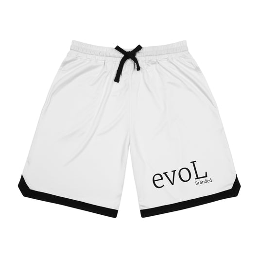 EvoL Branded Basketball Rib Shorts - Stylish Athletic Wear for Sports & Leisure