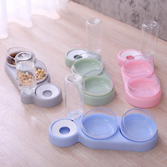 The Ultimate Pet Oasis - Elevated Double Bowl Stand With Automatic
