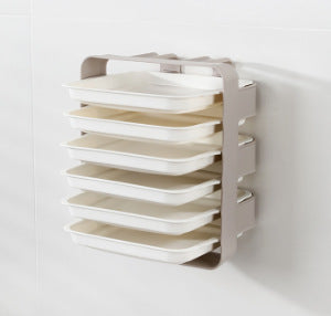 Wall-Mounted Non-Perforating Multilayer Shelving