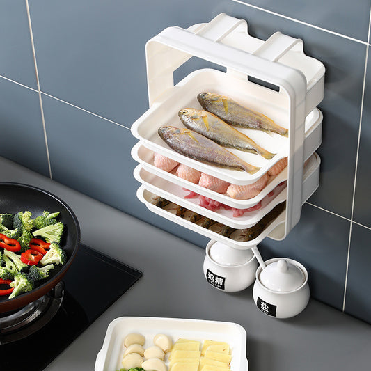 Wall-Mounted Non-Perforating Multilayer Shelving