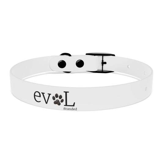 Personalized Pet Collar with Paw Print - Stylish White Dog Collar for Pet Lovers