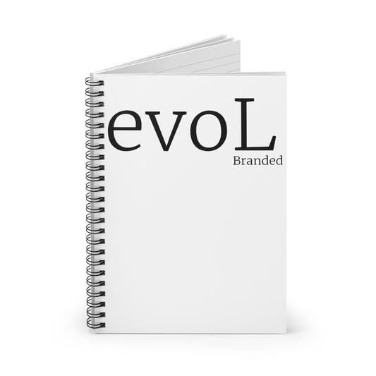Elegant Spiral Notebook - Branded 'evoL' Design for Stylish Note-Taking