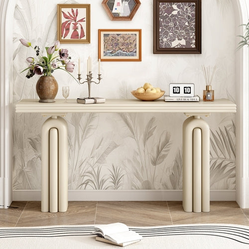 Chic, Elegant and Luxurious Acacia Veneer Console Table,Suitable for