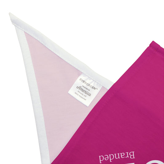 Branded Pet Bandana - Stylish Pink Accessories for Pet Lovers