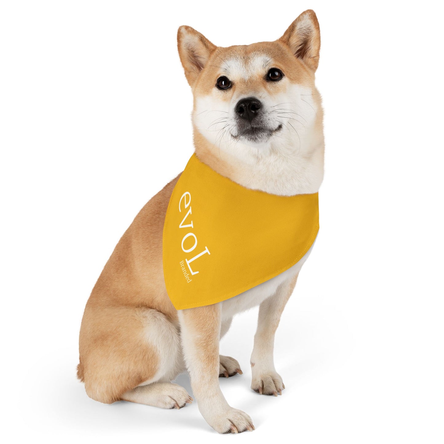 Trendy Pet Bandana Collar - Stylish Yellow Accessory for Dogs