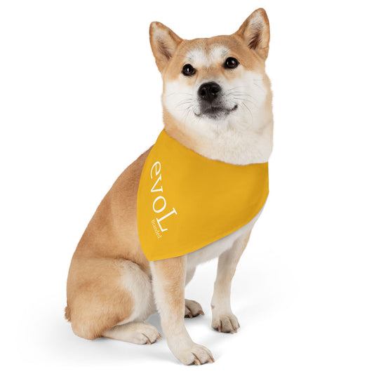Trendy Pet Bandana Collar - Stylish Yellow Accessory for Dogs