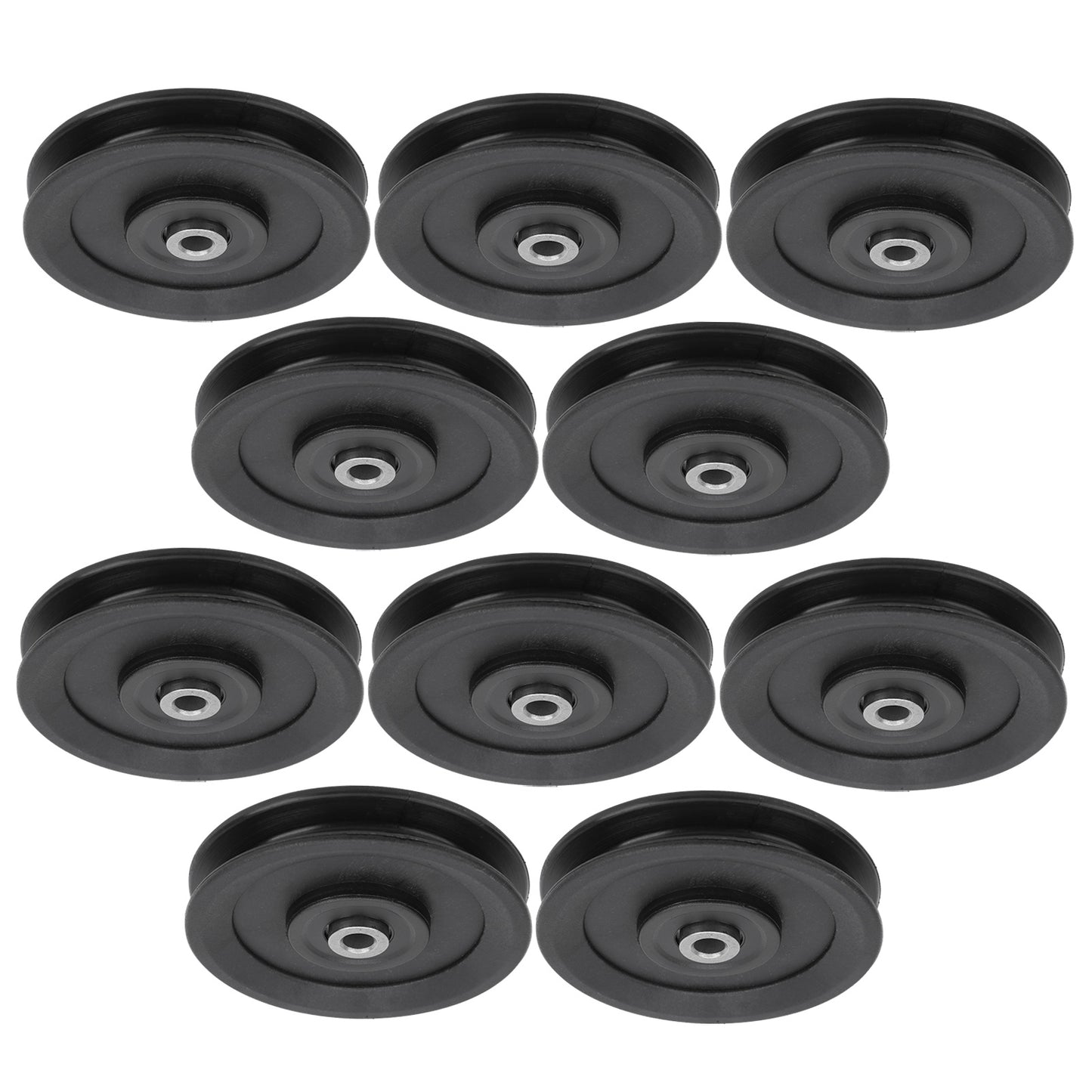 10pcs 115mm Nylon Fitness Bearing Pulley Home Gym Attachments Exercise Strength Training Accessory