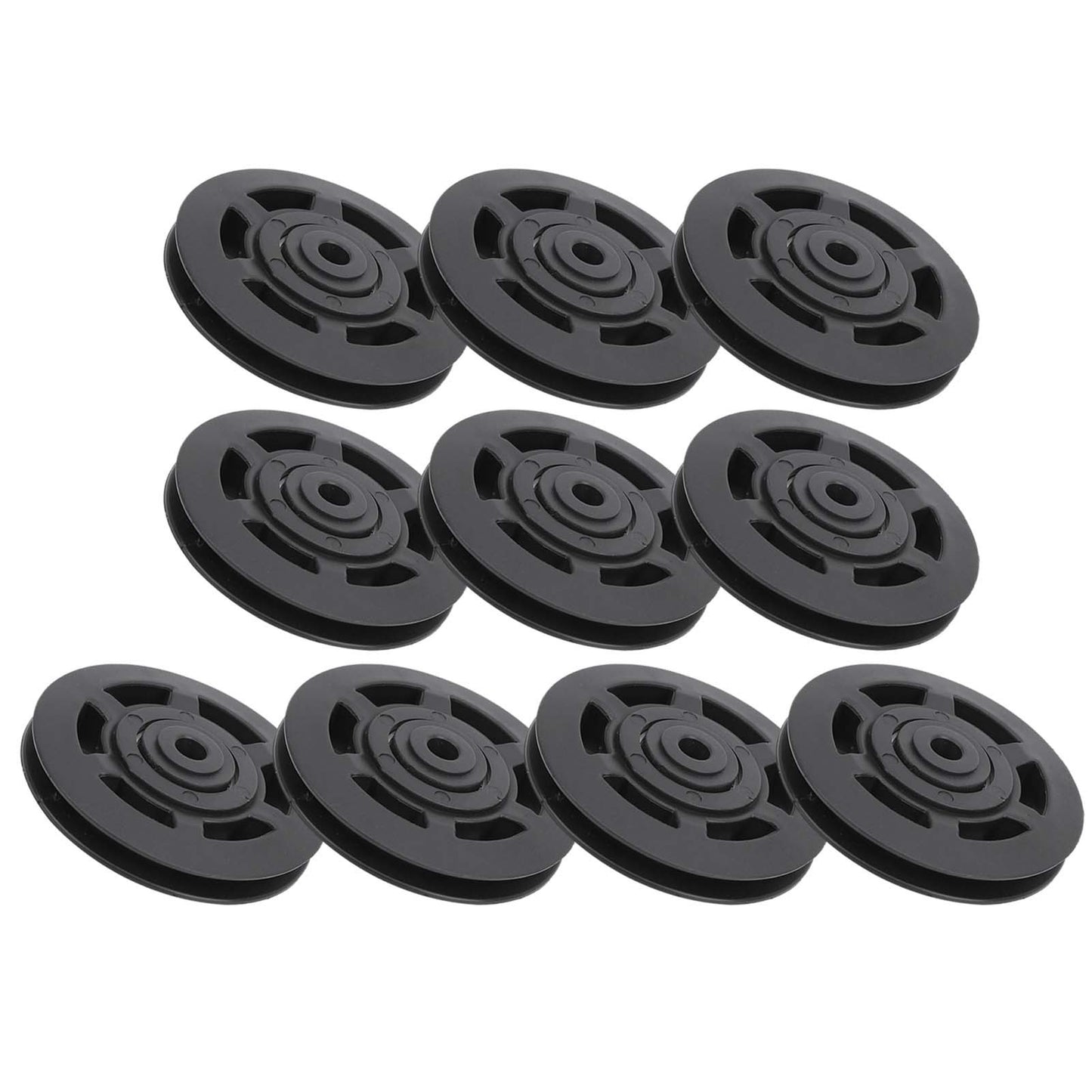 10Pcs/Set 95MM Universal Nylon Bearing Pulley Wheel Replacement Gym Fitness Equipment