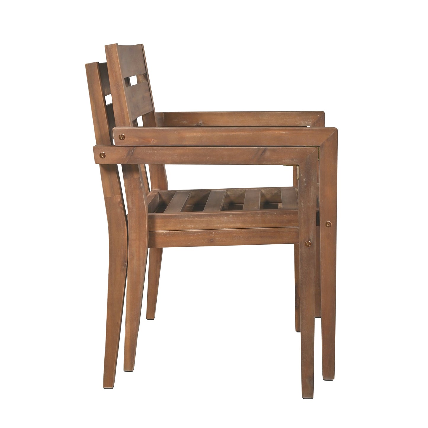 Acacia Wood Outdoor Dining Table And Chairs Suitable For Patio,