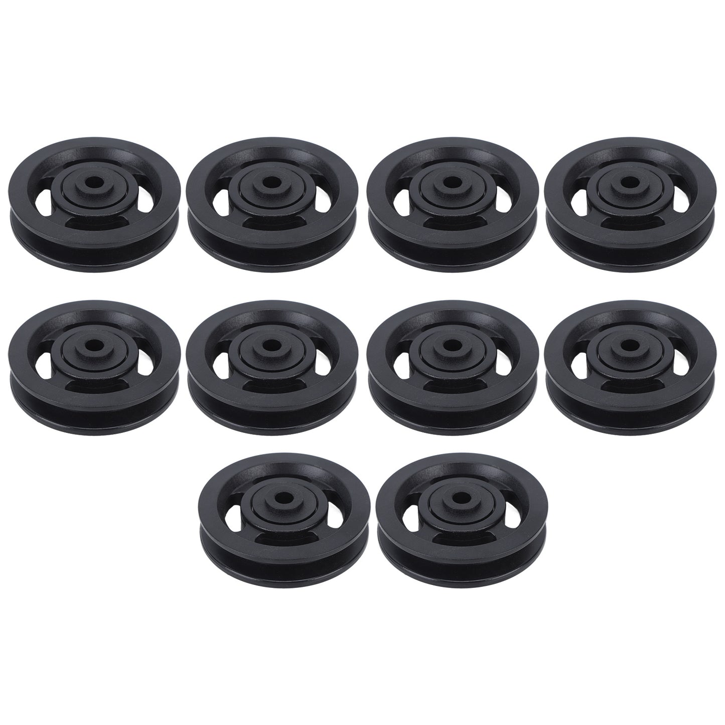 10PCS 90mm Universal Bearing Pulley Wheel for Cable Machine Gym Equipment Part Garage Door