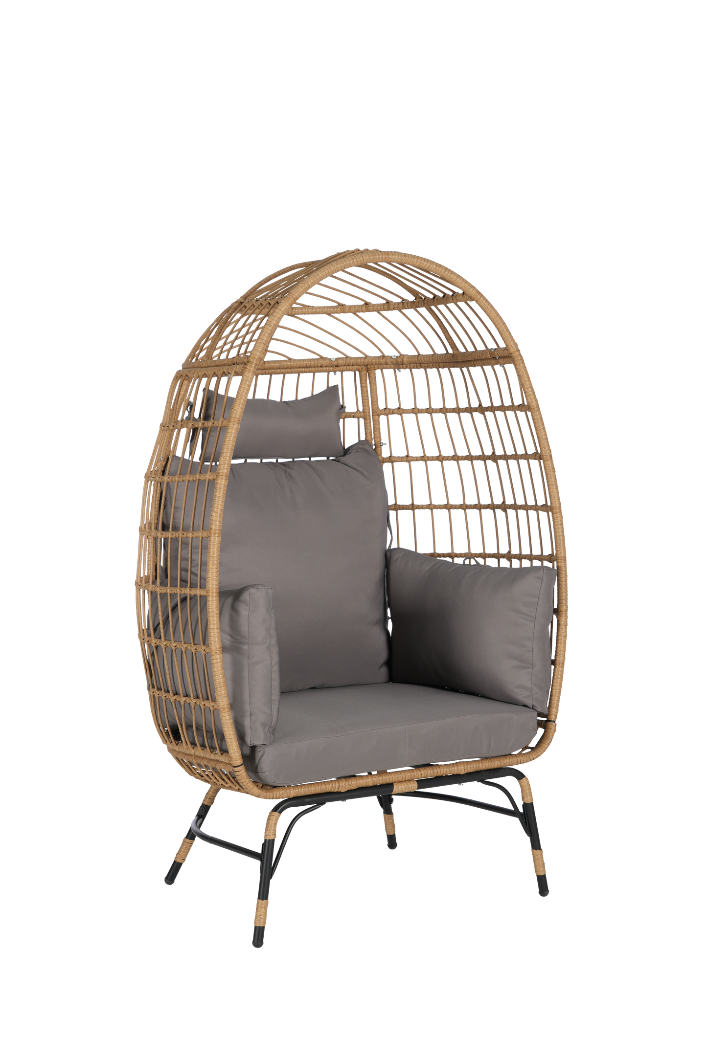 Wicker Egg Chair,Rattan Egg Chair Indoor Outdoor,Oversized Large Egg