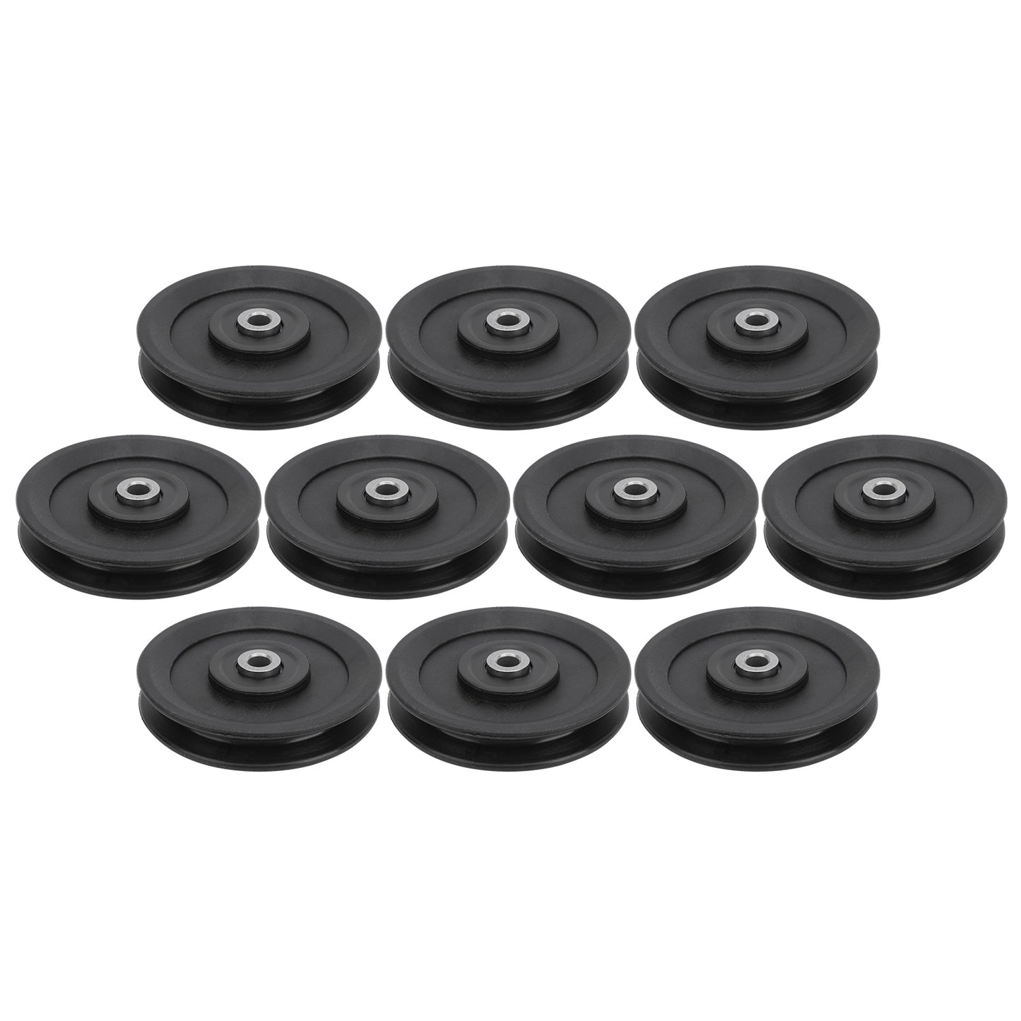 10pcs 115mm Nylon Fitness Bearing Pulley Home Gym Attachments Exercise Strength Training Accessory