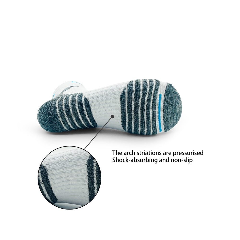 Men's Padded Ankle Socks, 6 Pairs In A Pack. Sports Running Socks. Men's And Women's Round-neck Running Socks.
