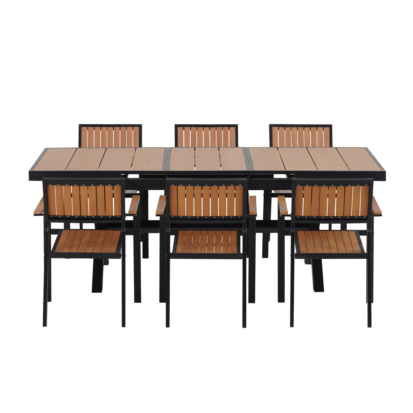 Experience Outdoor Dining Freedom with a Flexible Set Including Six