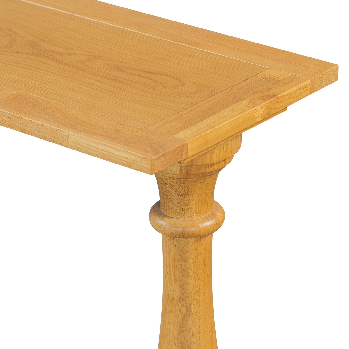 Vintage Sofa Table Console Table with Luxurious Pine Veneer and