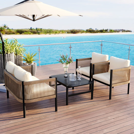 Multi-person Outdoor Sofa Combination with A Table, Suitable for