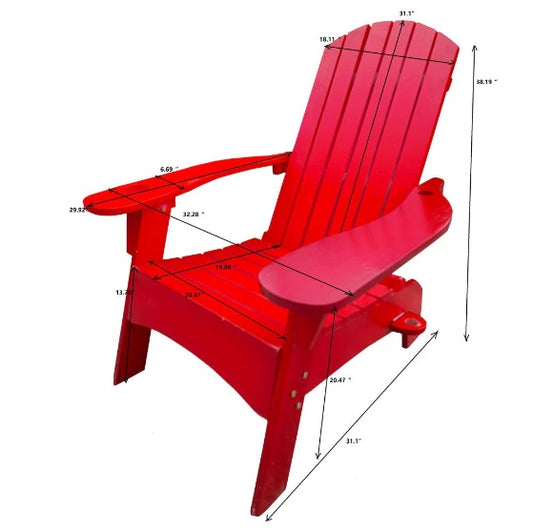 Outdoor Or Indoor Wooden Adirondack Chairs