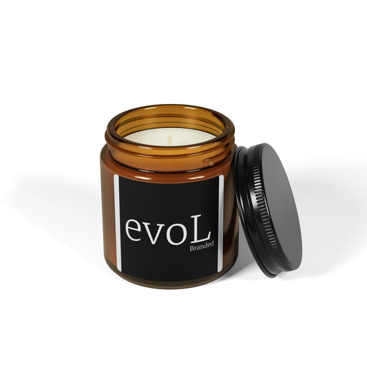 Scented Soy Candle (Multi-Size, Amber Jar)