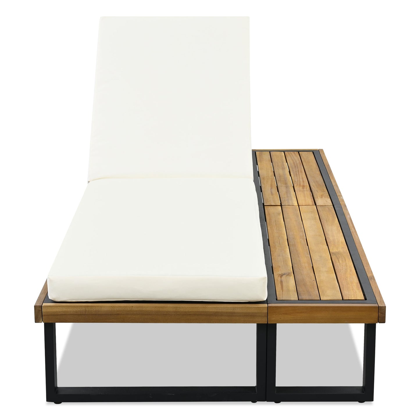 Outdoor Chaise Lounge Chair Set of 2 with 5-Position Adjustable
