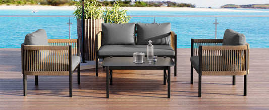 Multi-person Outdoor Sofa Combination with A Table, Suitable for