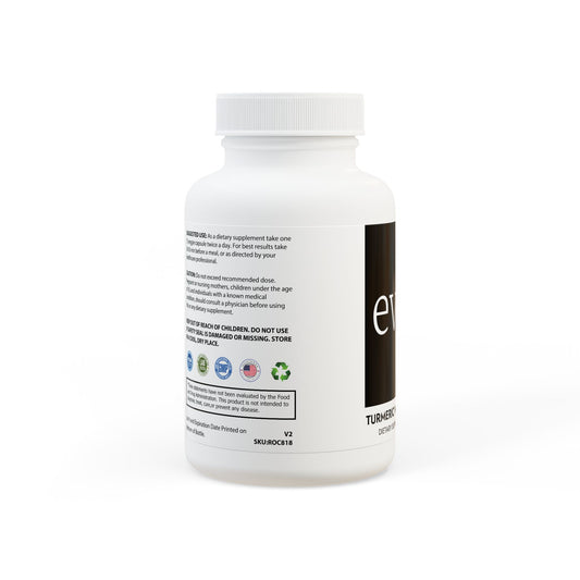 Turmeric with BioPerine® (Black Pepper Fruit Extract) Supplement (60 Capsules)