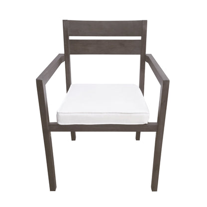 Acacia Wood Outdoor Dining Table And Chairs Suitable For Patio,