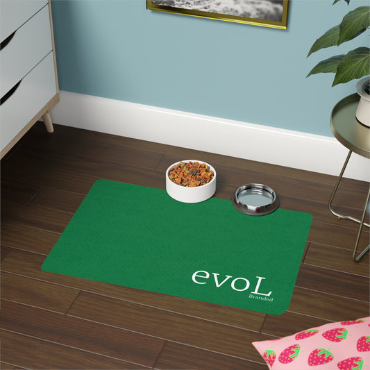 Stylish Pet Food Mat - 12x18 Non-Slip Design for Pets
