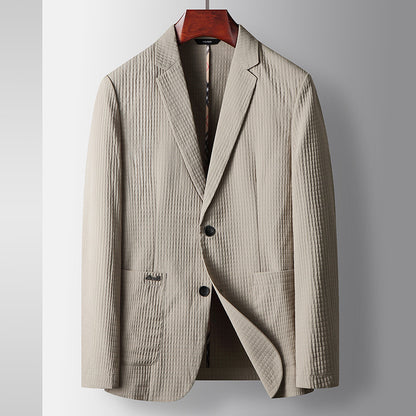 Young And Middle-aged Solid Color Thin Non-ironing Coat