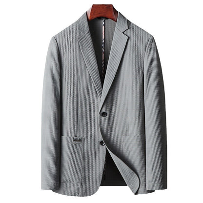 Young And Middle-aged Solid Color Thin Non-ironing Coat
