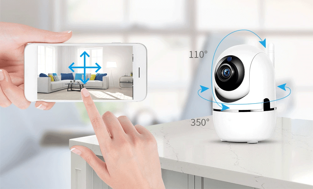 Wifi IP Camera YCC365 Plus Smart Home Auto Tracking 1620P Full Night Vision Network Wireless CCTV Video Baby Security Camera