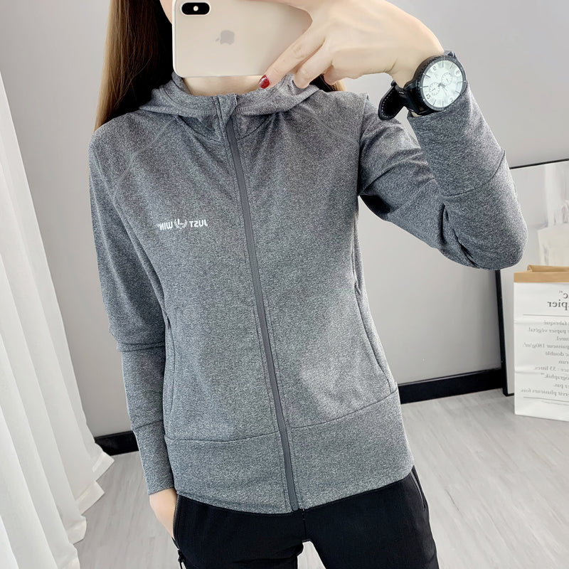Women's Outdoor Hooded Zip Cardigan Workout Clothes for Export