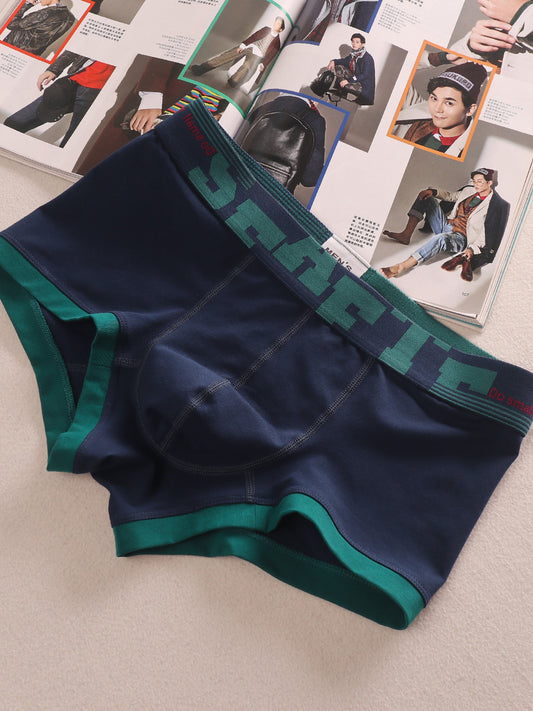 3 Pieces Minimalist Artistic Retro Low Waist Men's Underwear