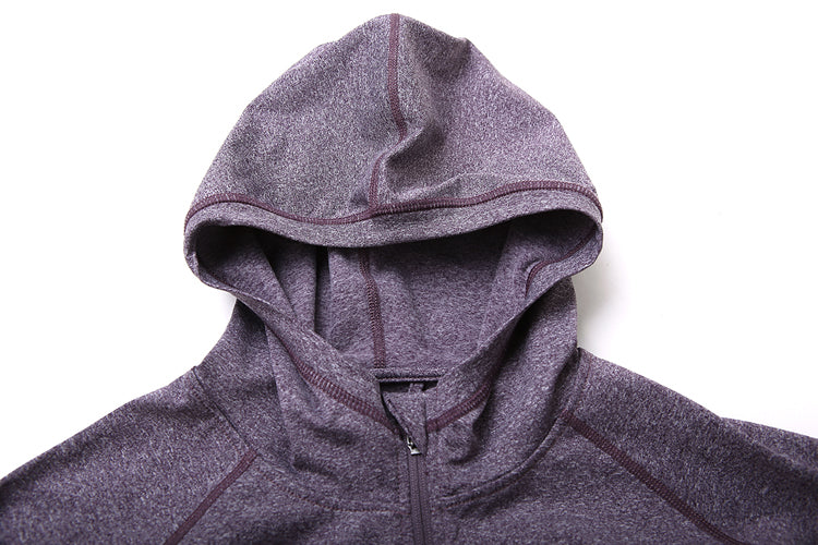 Women's Outdoor Hooded Zip Cardigan Workout Clothes for Export