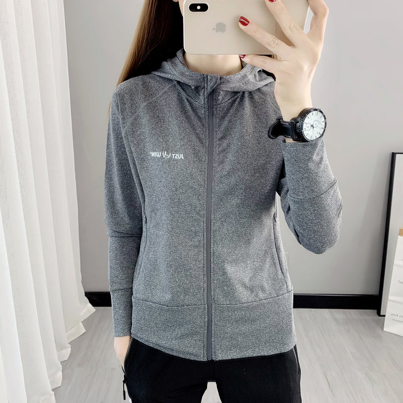 Women's Outdoor Hooded Zip Cardigan Workout Clothes for Export