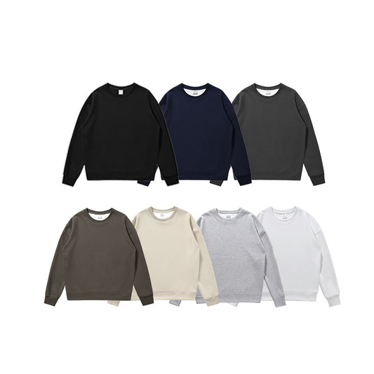 Non-gender Earth Color Round Neck Sweater