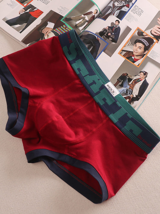 3 Pieces Minimalist Artistic Retro Low Waist Men's Underwear