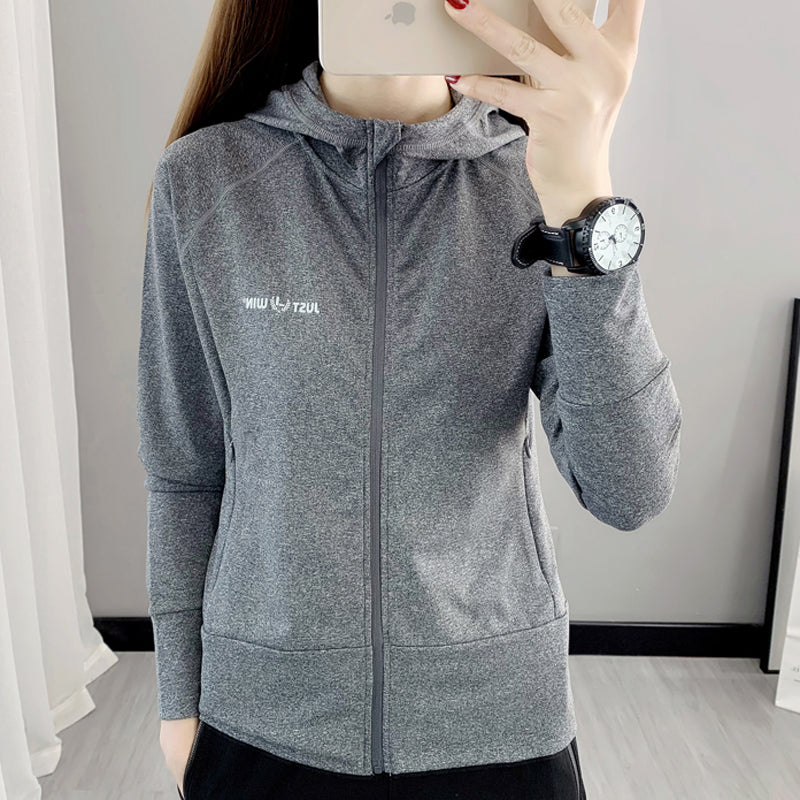 Women's Outdoor Hooded Zip Cardigan Workout Clothes for Export
