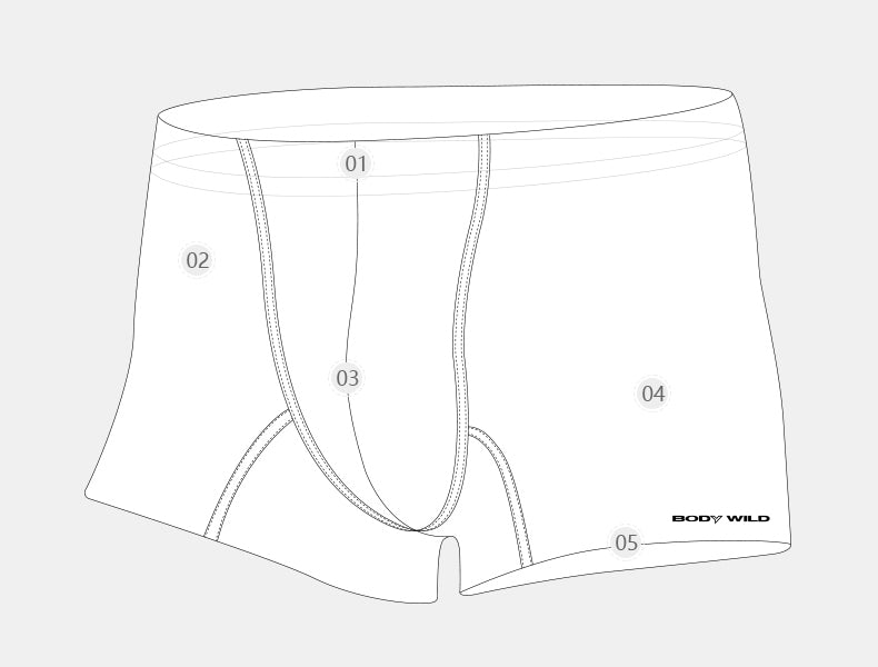 [Containing Amino Acids] Bodywild Bao Di Tencel Official Authentic Products Men Underwear Boxers Zbn23vh1