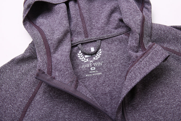 Women's Outdoor Hooded Zip Cardigan Workout Clothes for Export