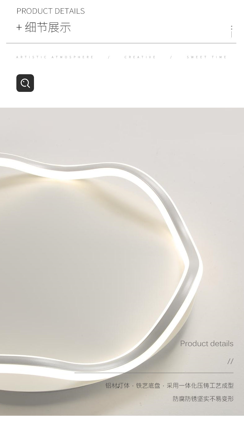 Bedroom Light Normcore Ceiling Light Scandinavian Creative Ins Wind LED Light Minimalist Modern and Unique Master Bedroom Room Dining Room