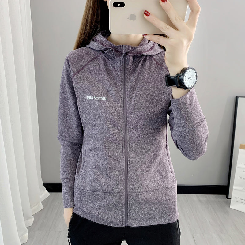 Women's Outdoor Hooded Zip Cardigan Workout Clothes for Export