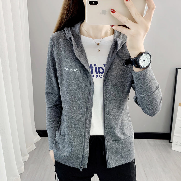 Women's Outdoor Hooded Zip Cardigan Workout Clothes for Export