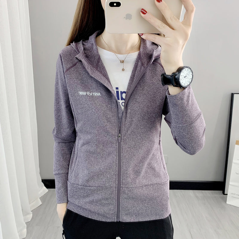 Women's Outdoor Hooded Zip Cardigan Workout Clothes for Export