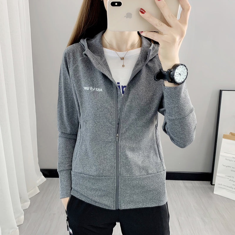 Women's Outdoor Hooded Zip Cardigan Workout Clothes for Export