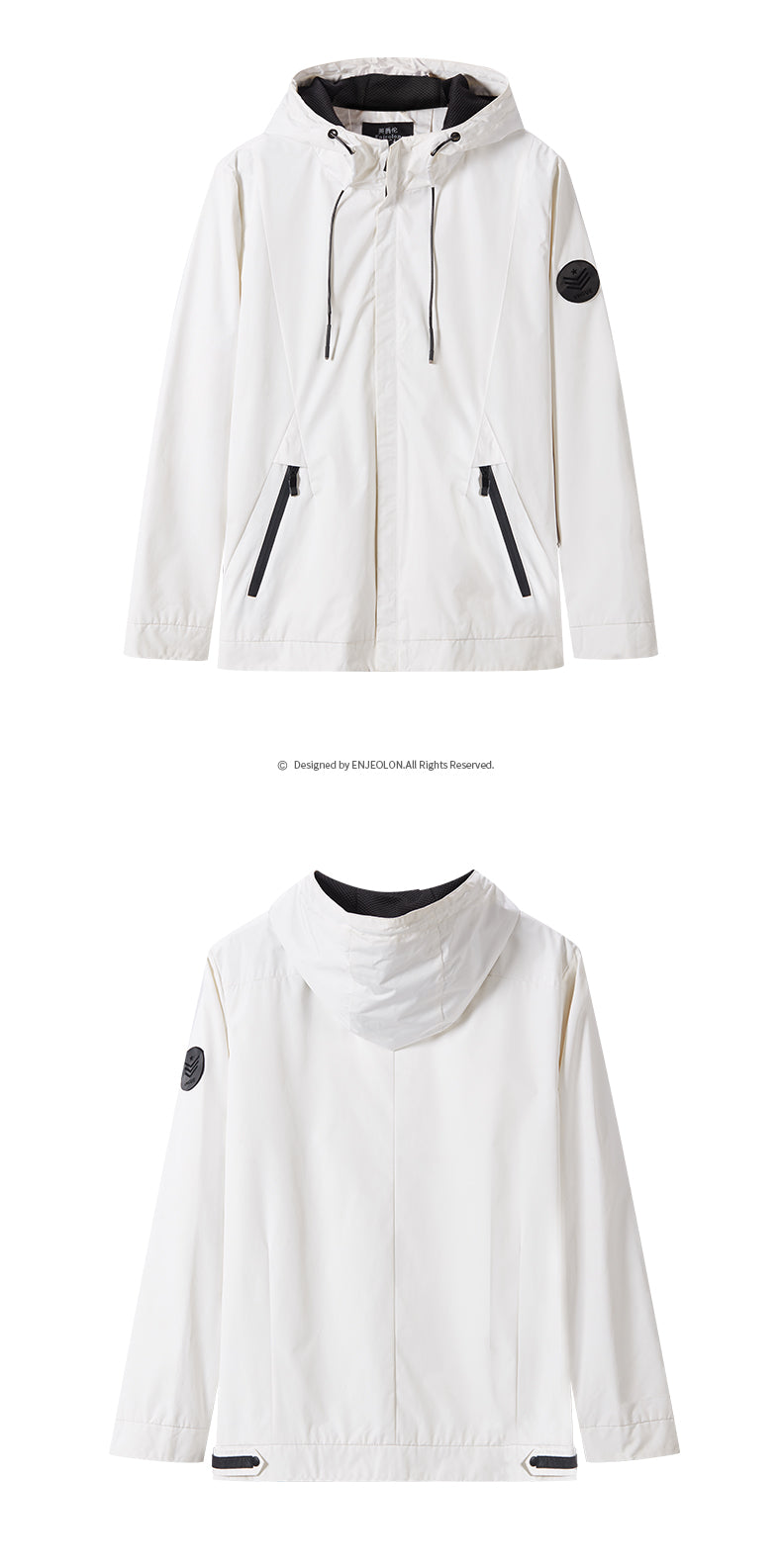 Yingjilun Hooded Spring & Fall Young Men's Casual Jacket