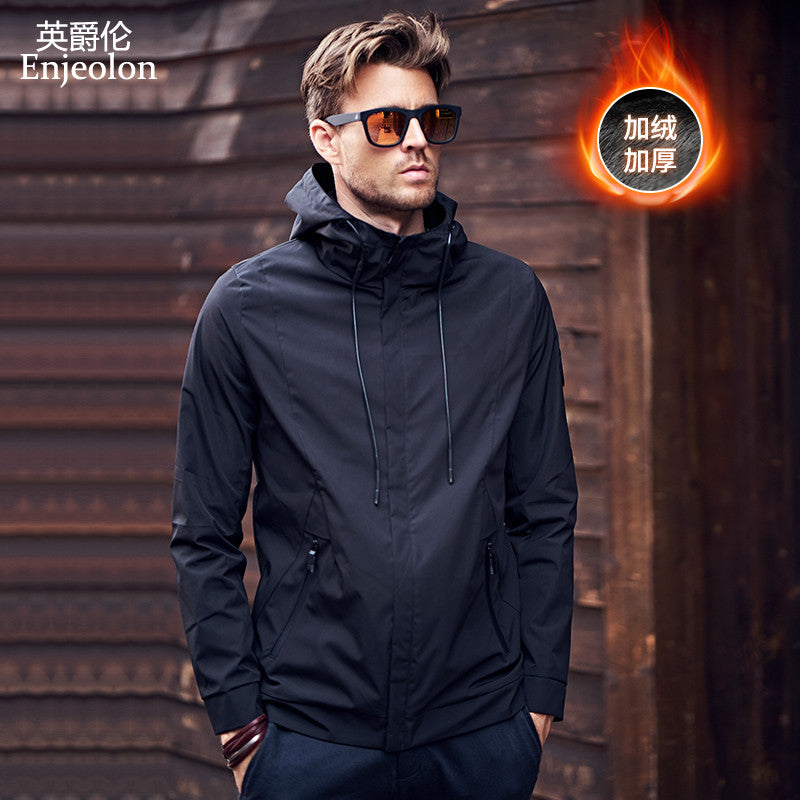 Yingjilun Hooded Spring & Fall Young Men's Casual Jacket