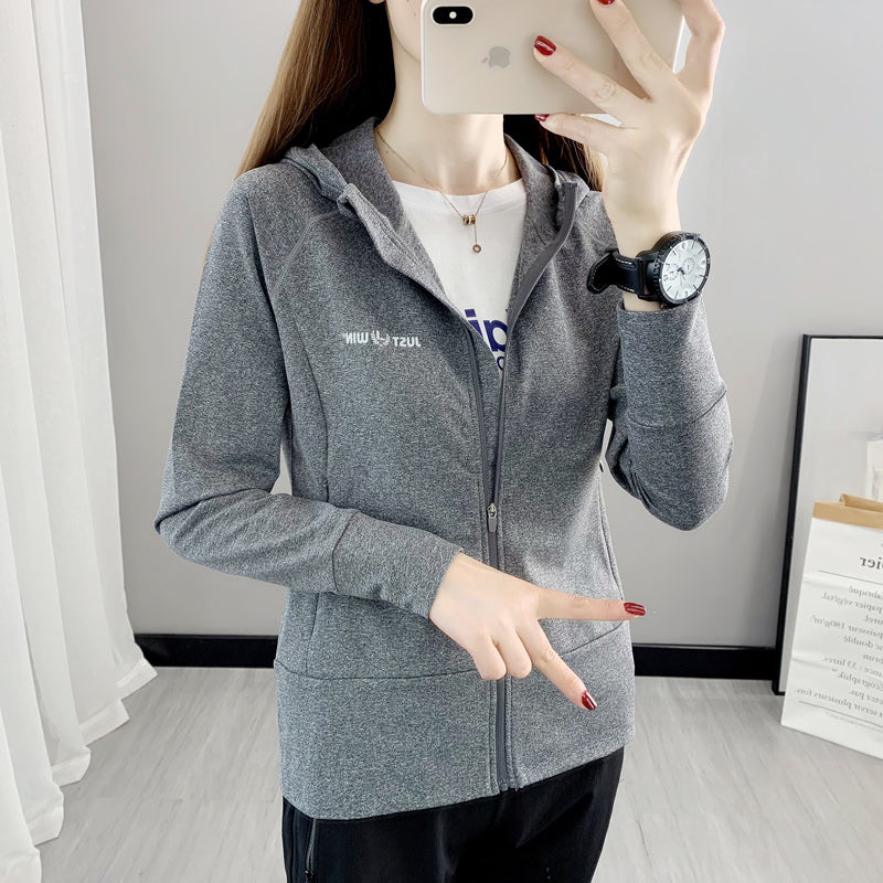 Women's Outdoor Hooded Zip Cardigan Workout Clothes for Export