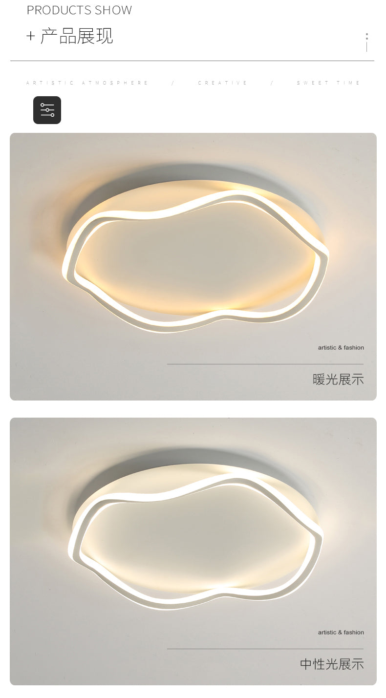 Bedroom Light Normcore Ceiling Light Scandinavian Creative Ins Wind LED Light Minimalist Modern and Unique Master Bedroom Room Dining Room